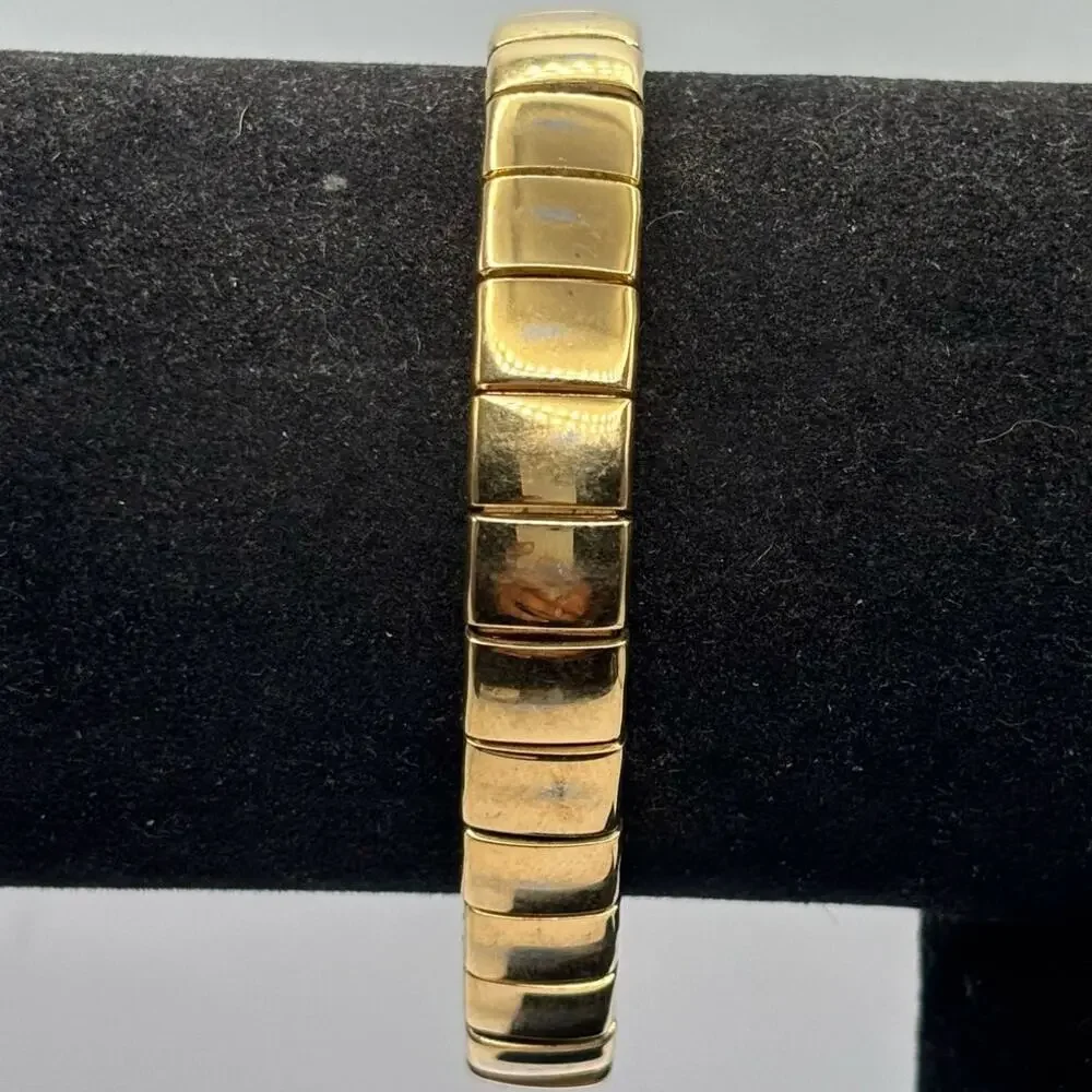 Gold-Tone Flat Men's Bracelet